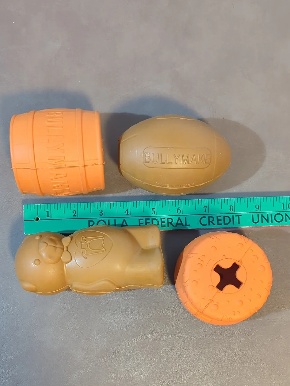 Bully Make Dog Chew Toys Toss And Treat Power Chewer Enrichment Toy Football